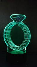 Load image into Gallery viewer, Awesome &quot;Diamond Ring&quot; LED lamp appears as 3D Object (2002) - FREE SHIPPING!