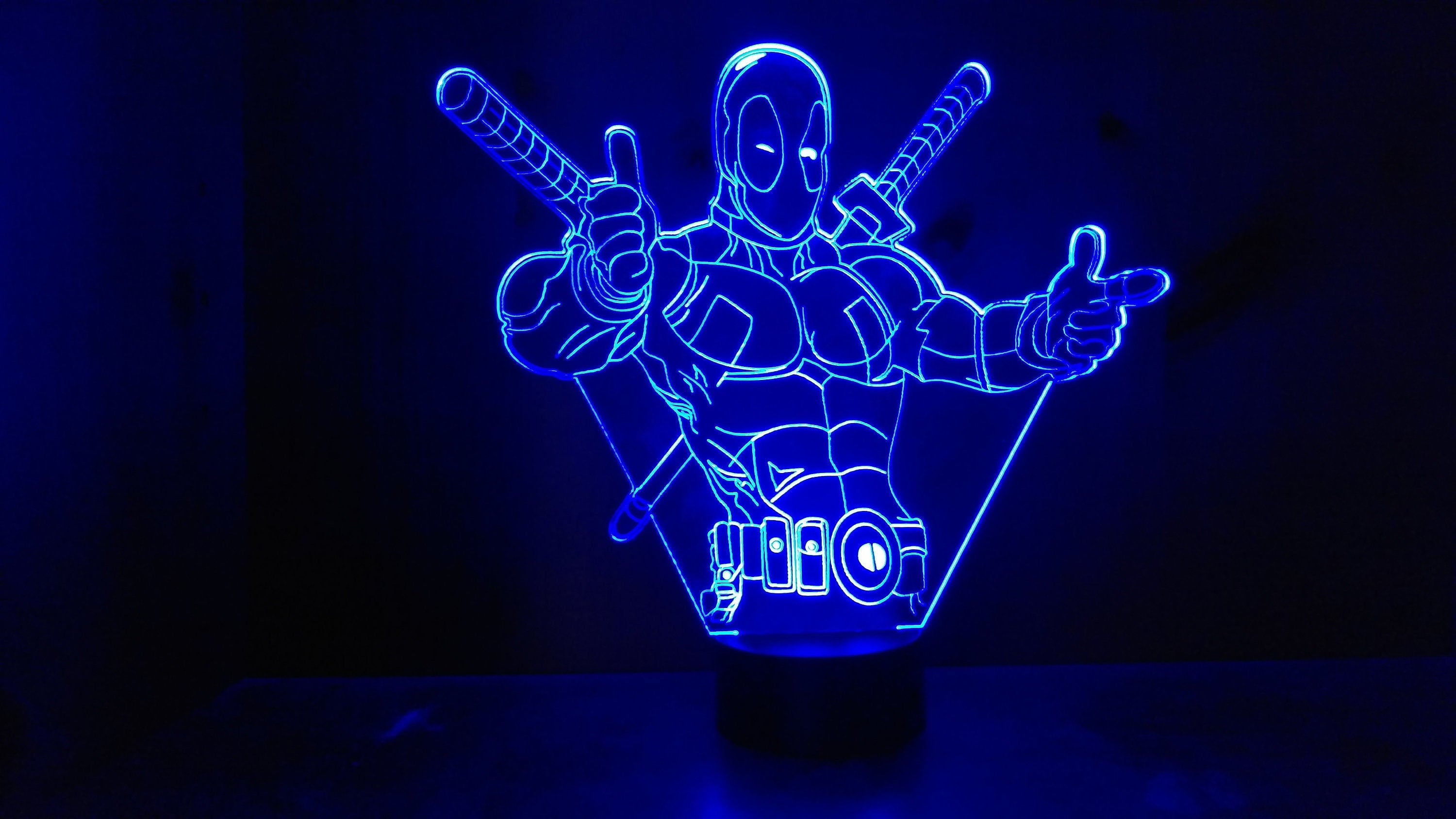 Awesome Deadpool 3D lamp (2177) - FREE SHIPPING!