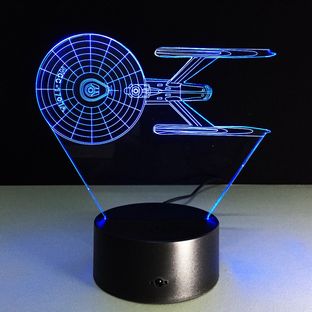 Awesome "Star Trek Enterprise NCC-1701-A" 3D LED Lamp (2097) - FREE Shipping!