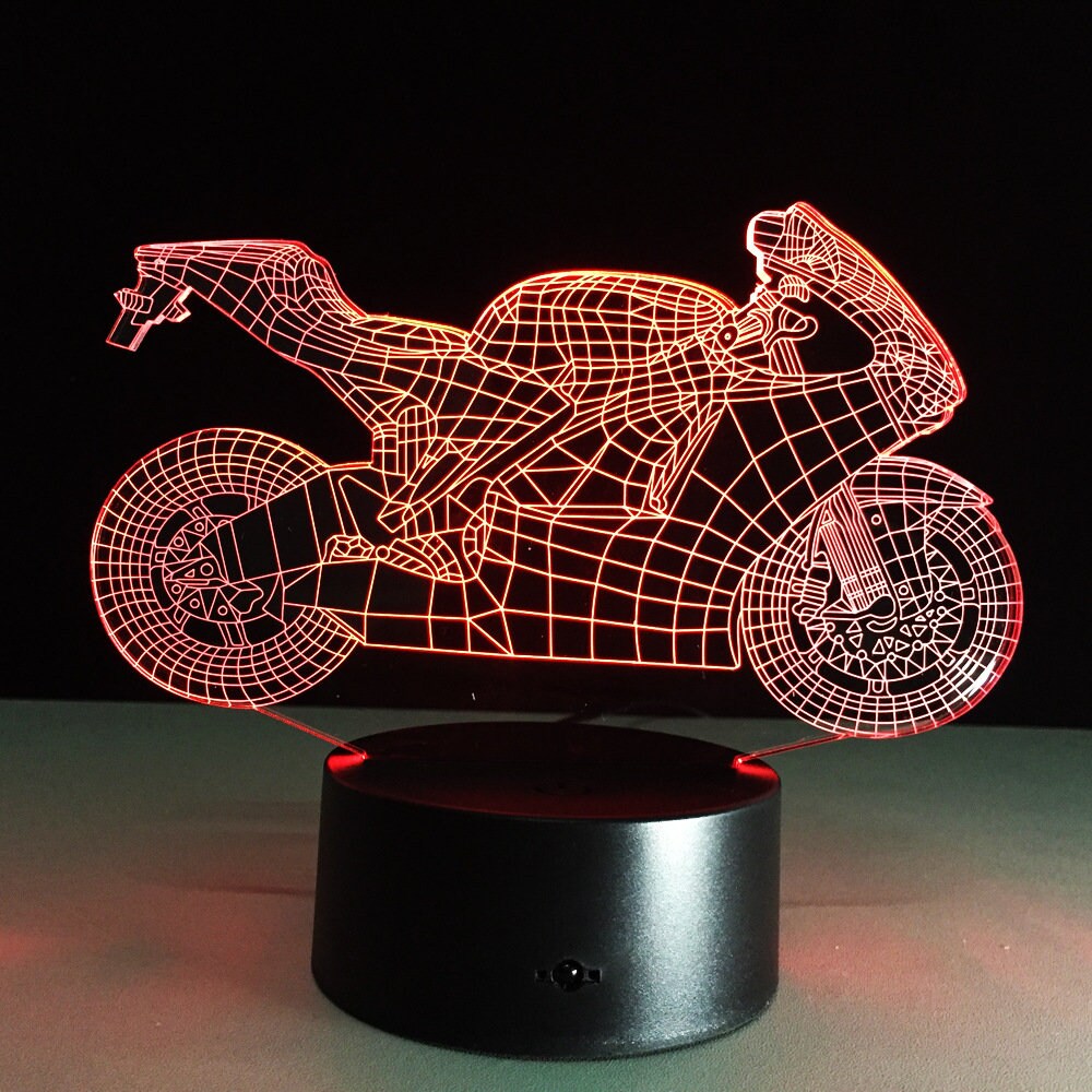 Awesome "Motorcycle" 3D LED Lamp (2122) - FREE SHIPPING!