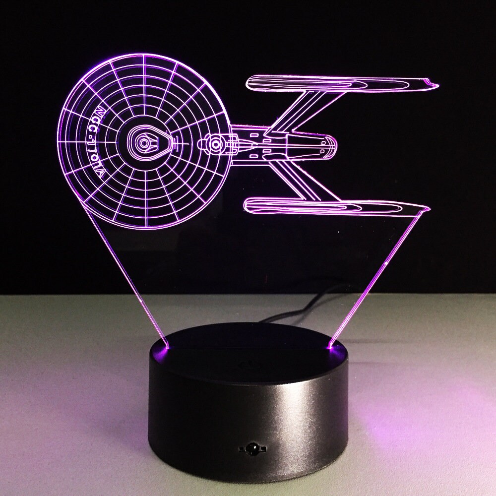 Awesome "Star Trek Enterprise NCC-1701-A" 3D LED Lamp (2097) - FREE Shipping!
