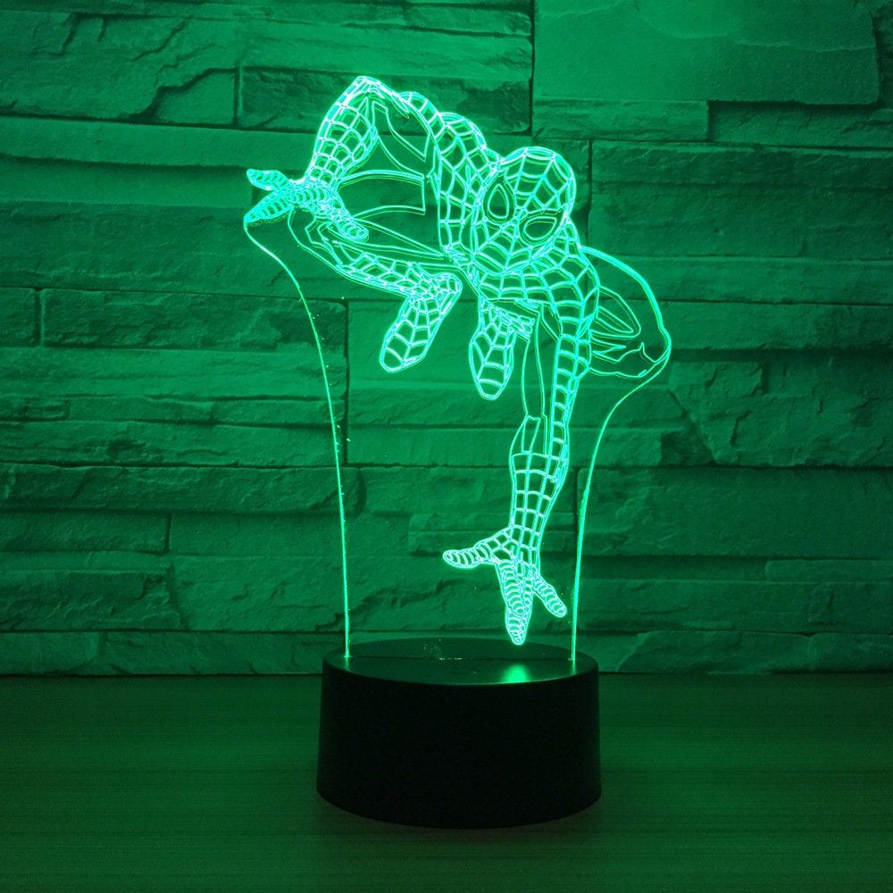 Awesome "Spiderman" 3D LED Lamp (21217) - FREE SHIPPING!