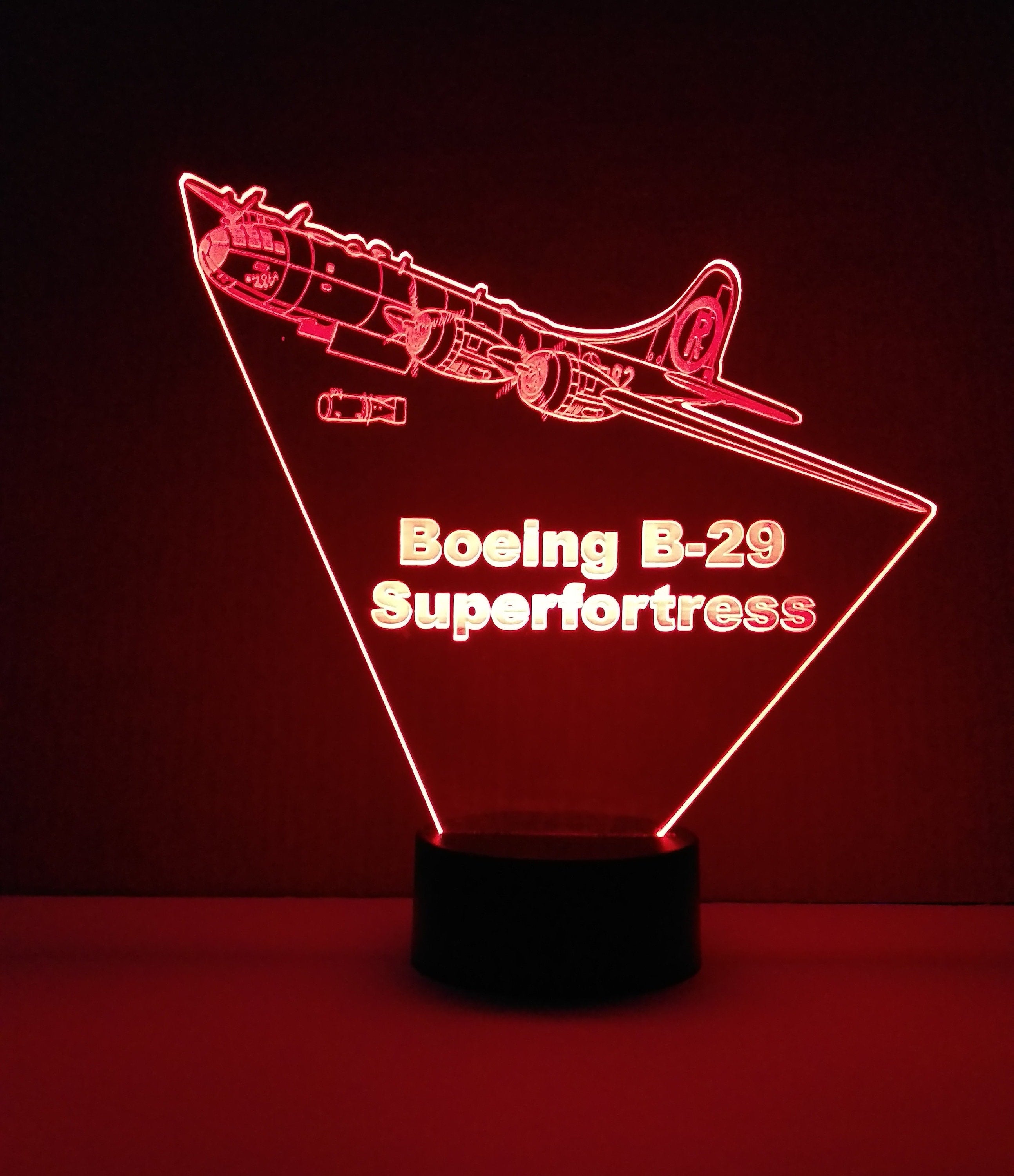 Awesome "Boeing B-29 Superfortress" LED 3D lamp (1116) - FREE SHIPPING!