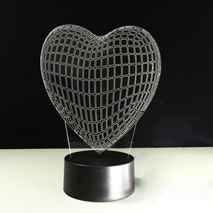 Awesome "Heart" 3D LED Lamp (2300) - FREE SHIPPING!
