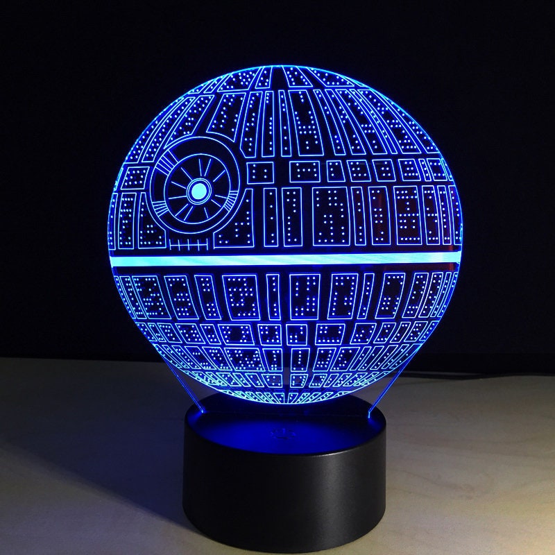 Awesome "Star Wars Death Star" 3D LED Lamp (2386) - FREE SHIPPING!