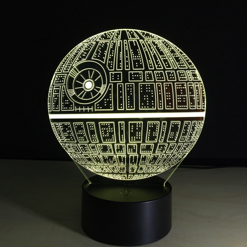 Awesome "Star Wars Death Star" 3D LED Lamp (2386) - FREE SHIPPING!