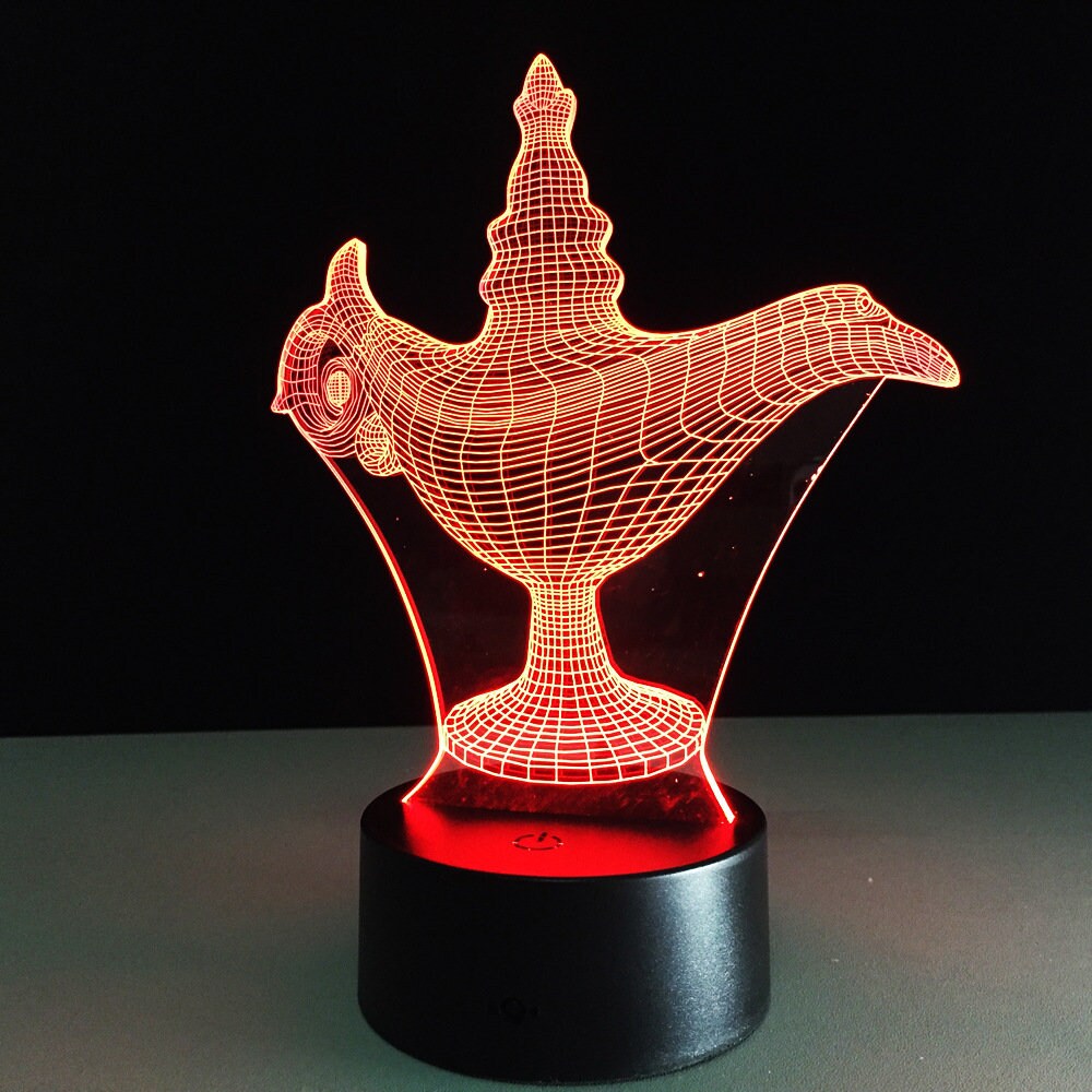 Awesome "Aladdin's Lamp" 3D LED Lamp (2109) - FREE SHIPPING!