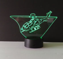 Load image into Gallery viewer, Awesome &quot;Attack Helicopter Gunship&quot; 3D LED Lamp (1117) - FREE SHIPPING