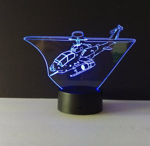 Awesome "Attack Helicopter Gunship" 3D LED Lamp (1117) - FREE SHIPPING