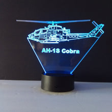 Load image into Gallery viewer, Awesome &quot;AH-1S Cobra Attack Helicopter&quot; 3D LED Lamp (2642)