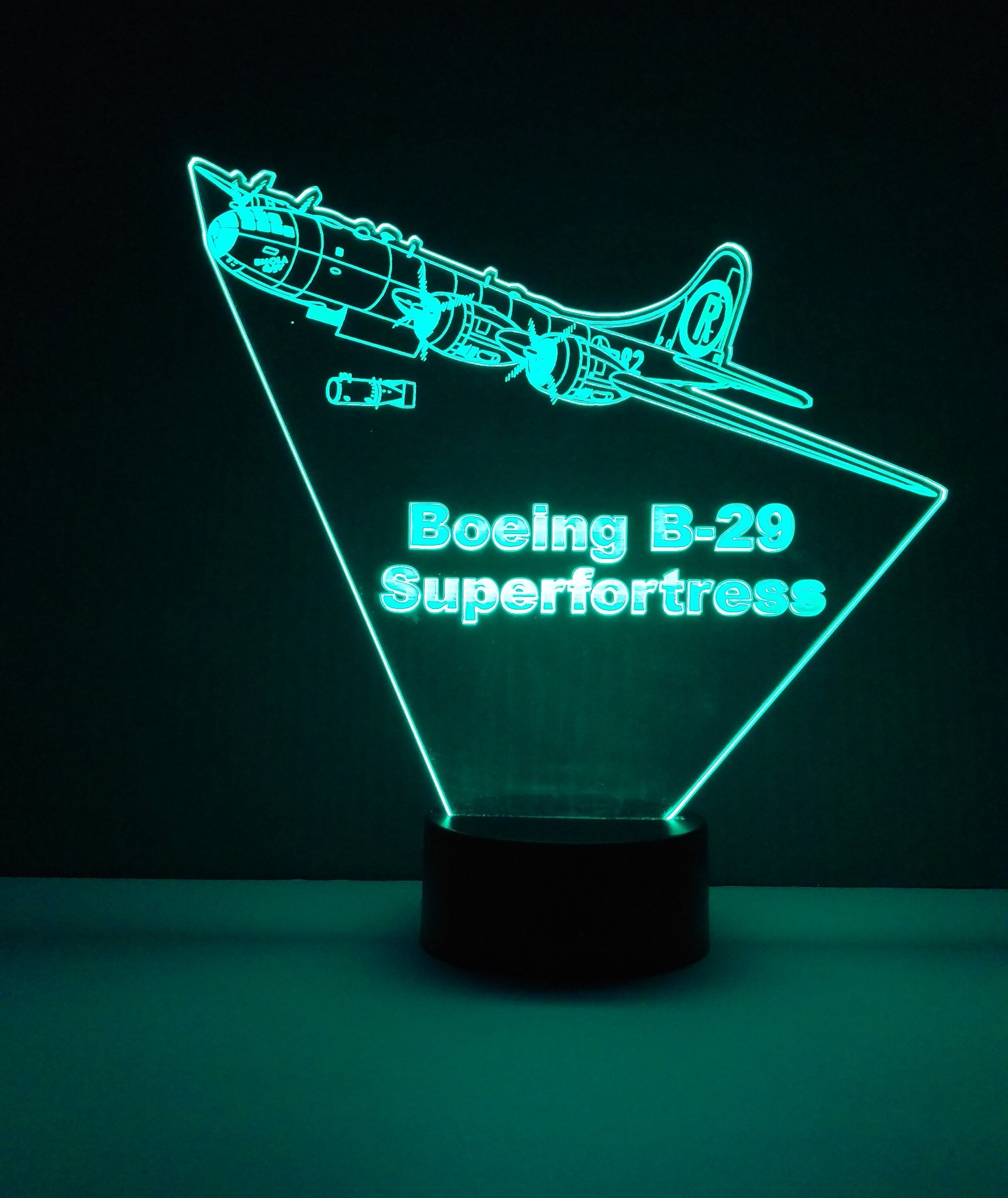 Awesome "Boeing B-29 Superfortress" LED 3D lamp (1116) - FREE SHIPPING!