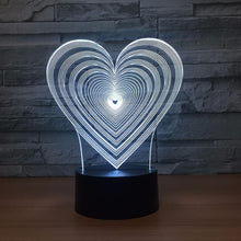 Load image into Gallery viewer, Awesome &quot;Spiral Hearts&quot; 3D LED Lamp (21366) - FREE SHIPPING!