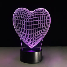 Load image into Gallery viewer, Awesome &quot;Heart&quot; 3D LED Lamp (2300) - FREE SHIPPING!