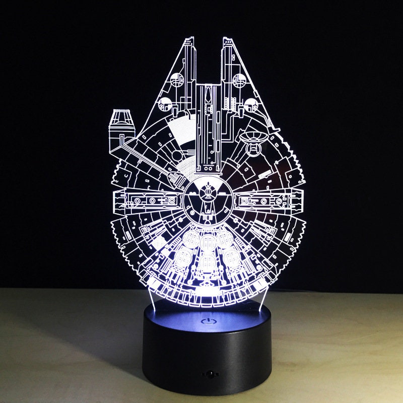 Awesome "Millennium Falcon" 3D LED Lamp (2155) - FREE SHIPPING!