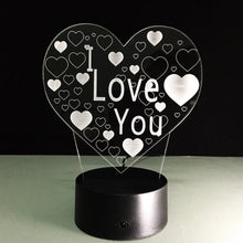 Load image into Gallery viewer, Awesome &quot;I Love You Heart&quot; 3D LED Lamp (2195) - FREE SHIPPING!