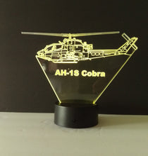 Load image into Gallery viewer, Awesome &quot;AH-1S Cobra Attack Helicopter&quot; 3D LED Lamp (2642)