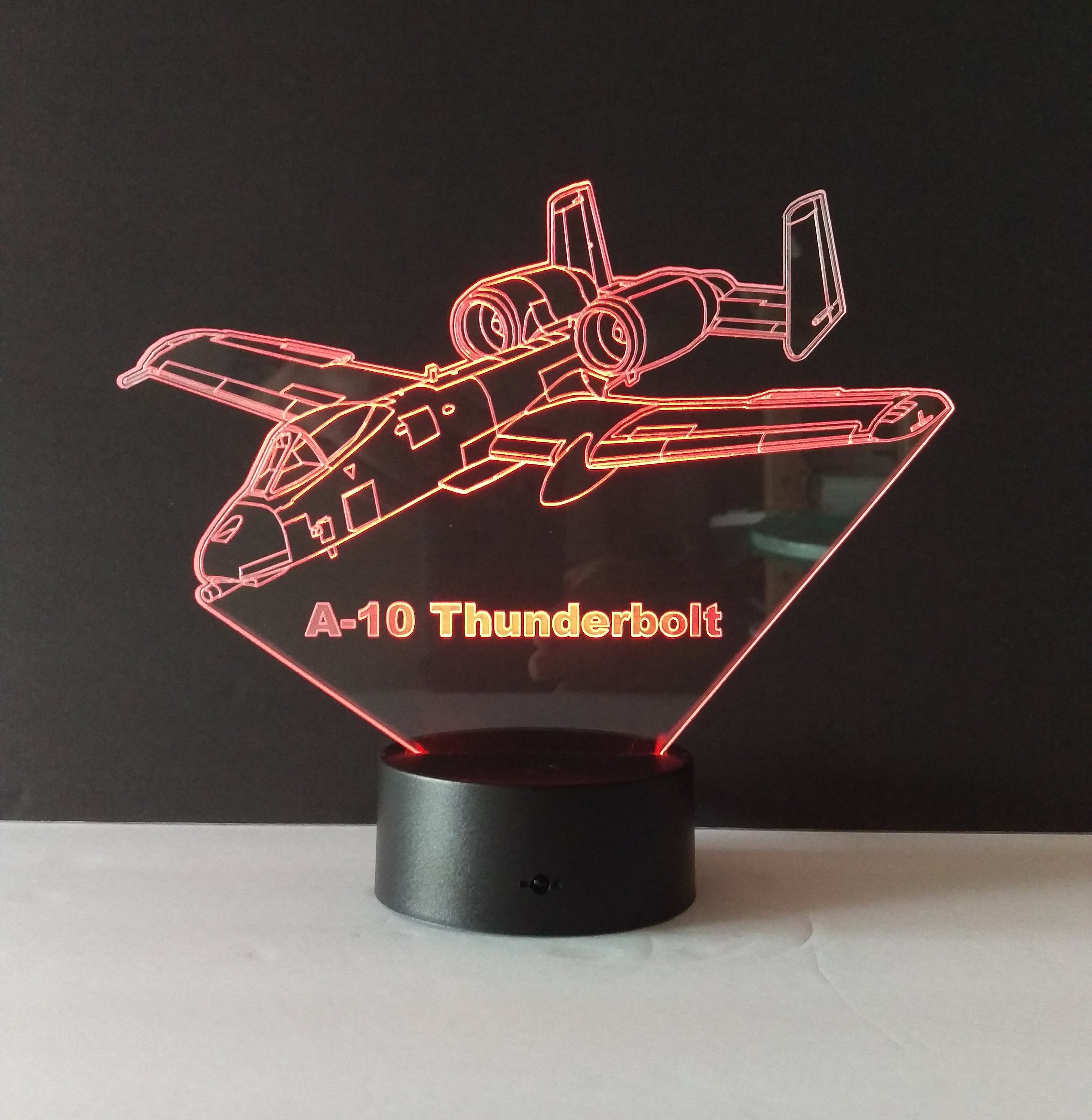 Awesome "A-10 Thunderbolt" 3D LED Lamp (1135)