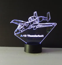 Load image into Gallery viewer, Awesome &quot;A-10 Thunderbolt&quot; 3D LED Lamp (1135)