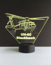 Load image into Gallery viewer, Awesome 3D &quot;UH-60 Blackhawk Helicopter &quot; LED Lamp (1157) - Free Shipping!