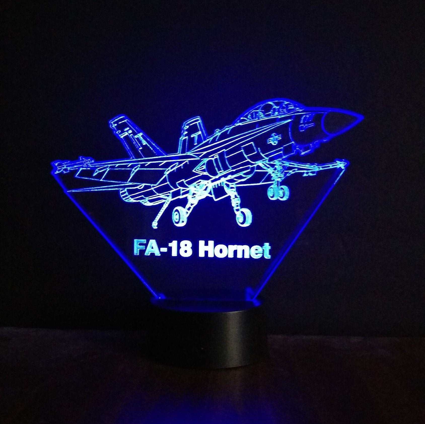Awesome "McD FA-18 Hornet" 3D LED Lamp (1152) - Free Shipping!