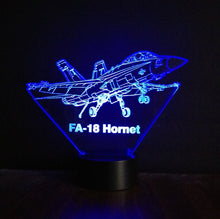 Load image into Gallery viewer, Awesome &quot;McD FA-18 Hornet&quot; 3D LED Lamp (1152) - Free Shipping!