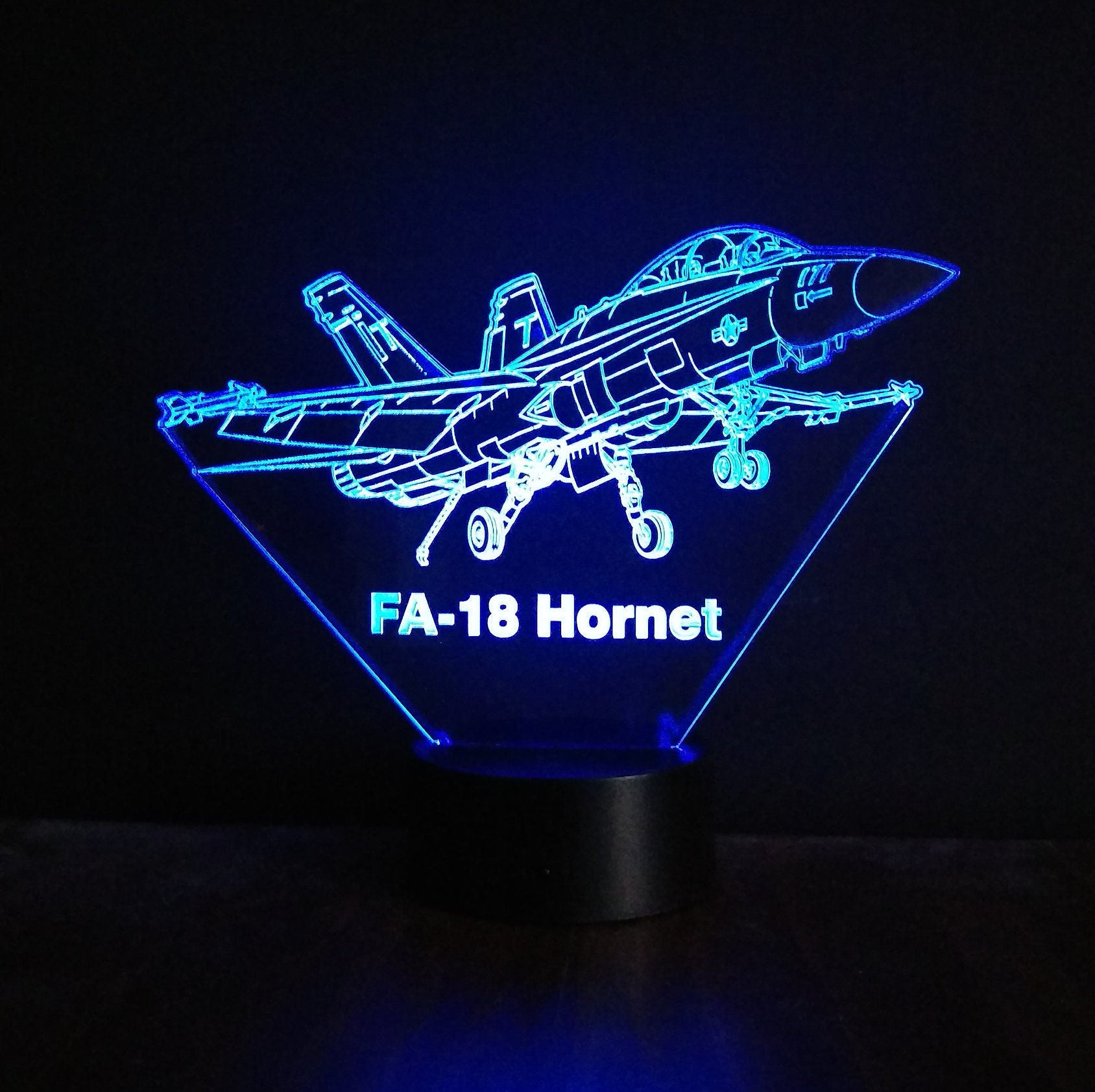 Awesome "McD FA-18 Hornet" 3D LED Lamp (1152) - Free Shipping!