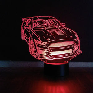 Awesome "Ford Shelby GT500" 3D LED Lamp (1175) - FREE SHIPPING