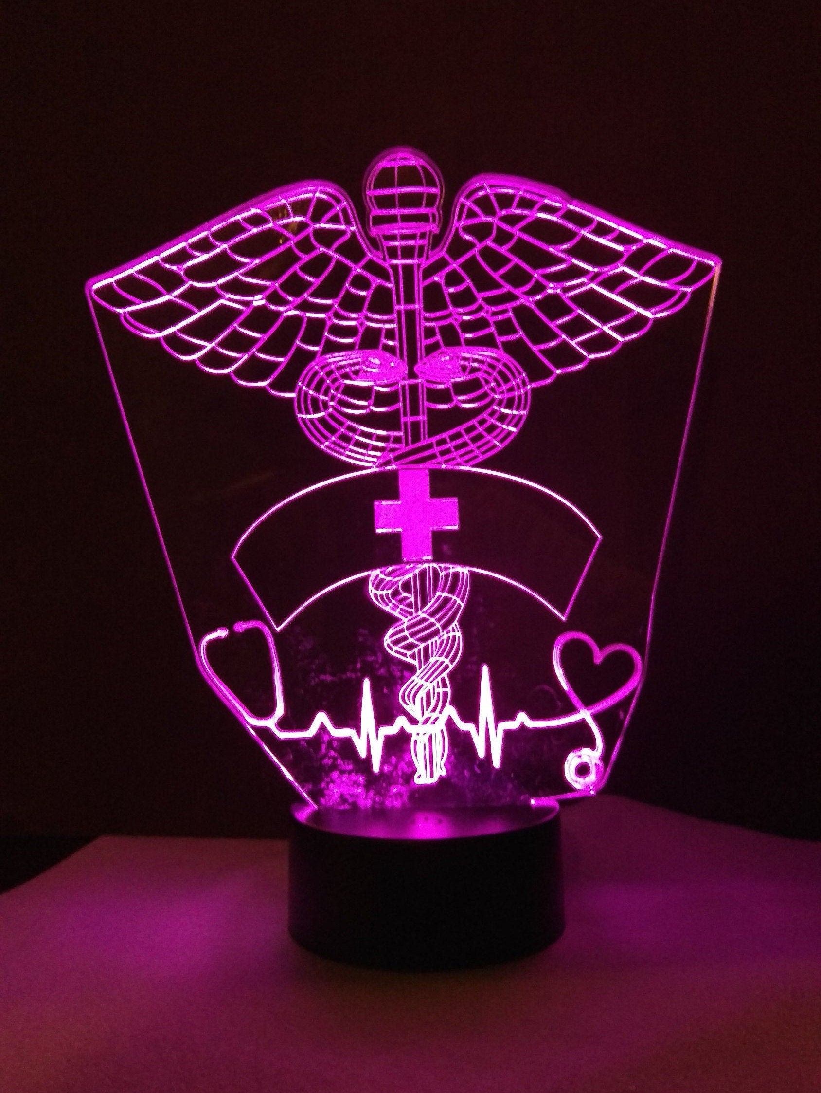 Awesome "Nurses are Essential" 3D LED Lamp (1203) - FREE SHIPPING!