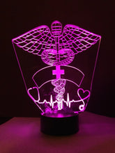 Load image into Gallery viewer, Awesome &quot;Nurses are Essential&quot; 3D LED Lamp (1203) - FREE SHIPPING!