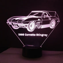 Load image into Gallery viewer, Awesome &quot;1966 Corvette Stingray&quot; 3D LED Lamp (1204) - FREE SHIPPING!