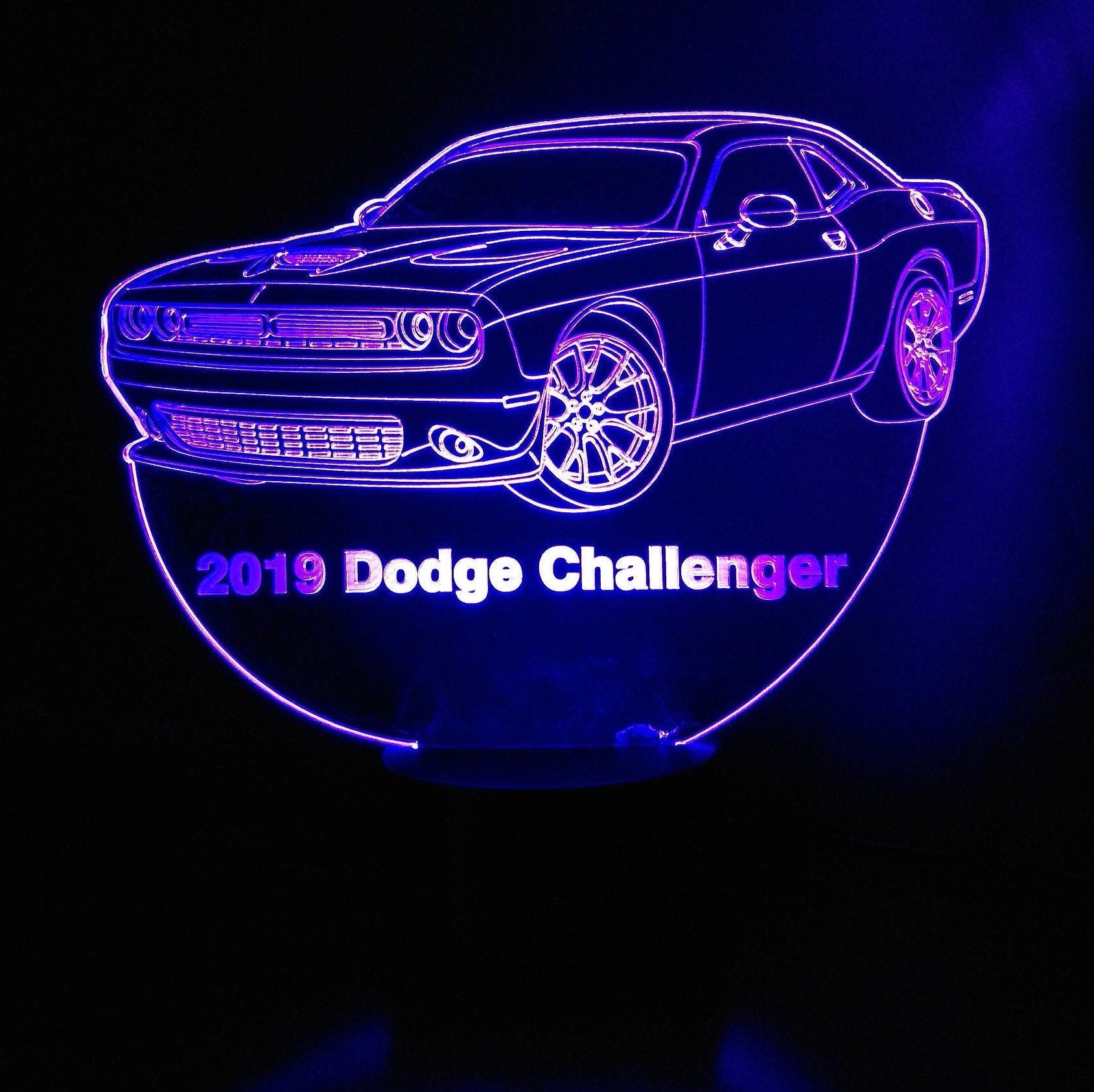 Awesome "Dodge Challenger" 3D LED Lamp (1208) - FREE Shipping!