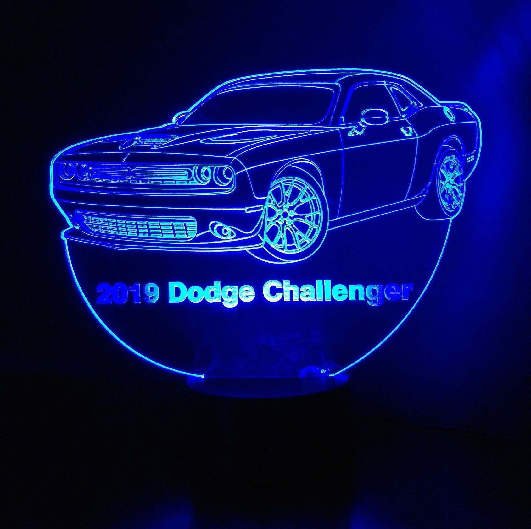 Awesome "Dodge Challenger" 3D LED Lamp (1208) - FREE Shipping!