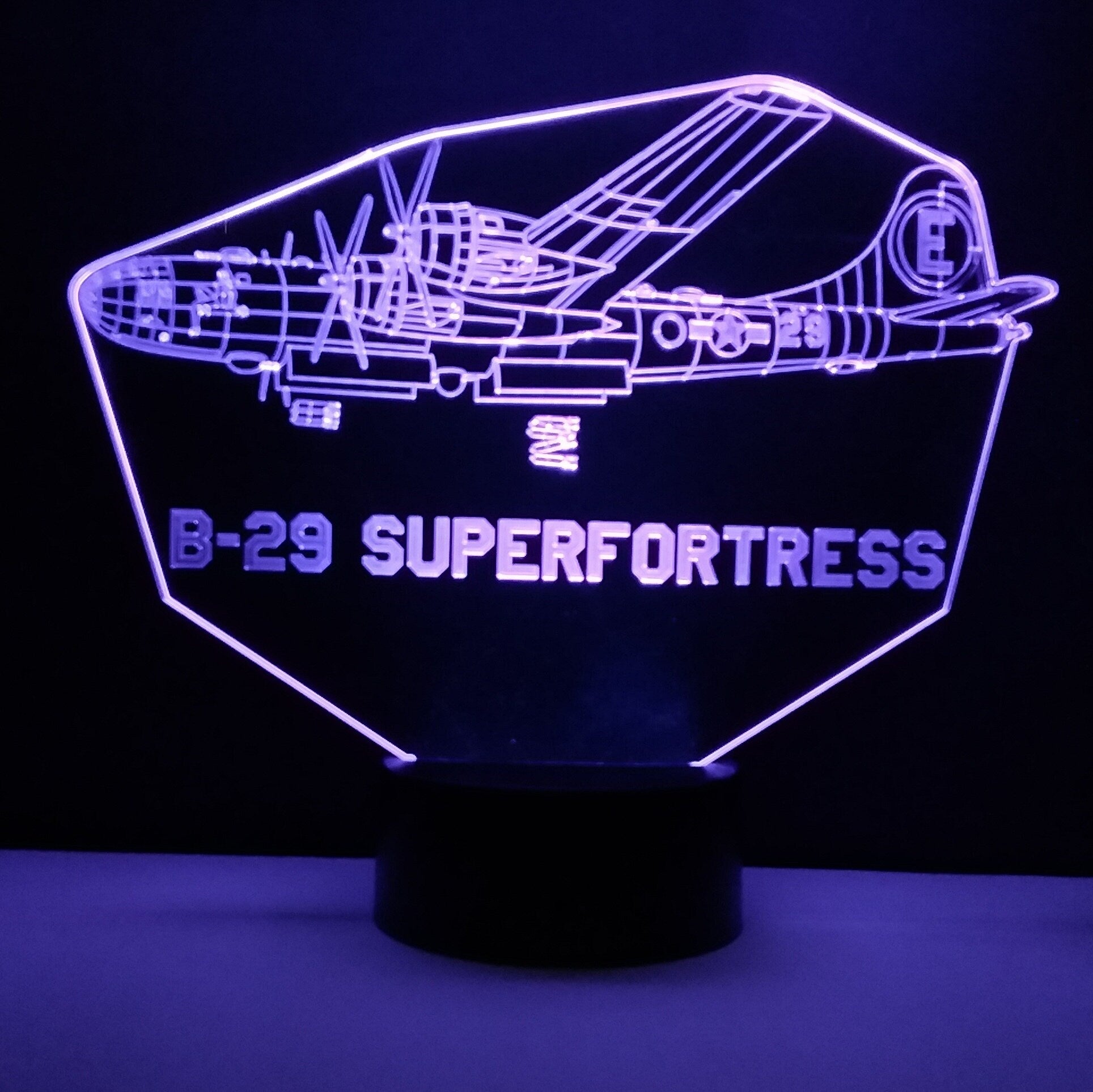 Awesome "B-29 'DINA MIGHT' Superfortress" 3D LED Lamp (1180) - Free Shipping!