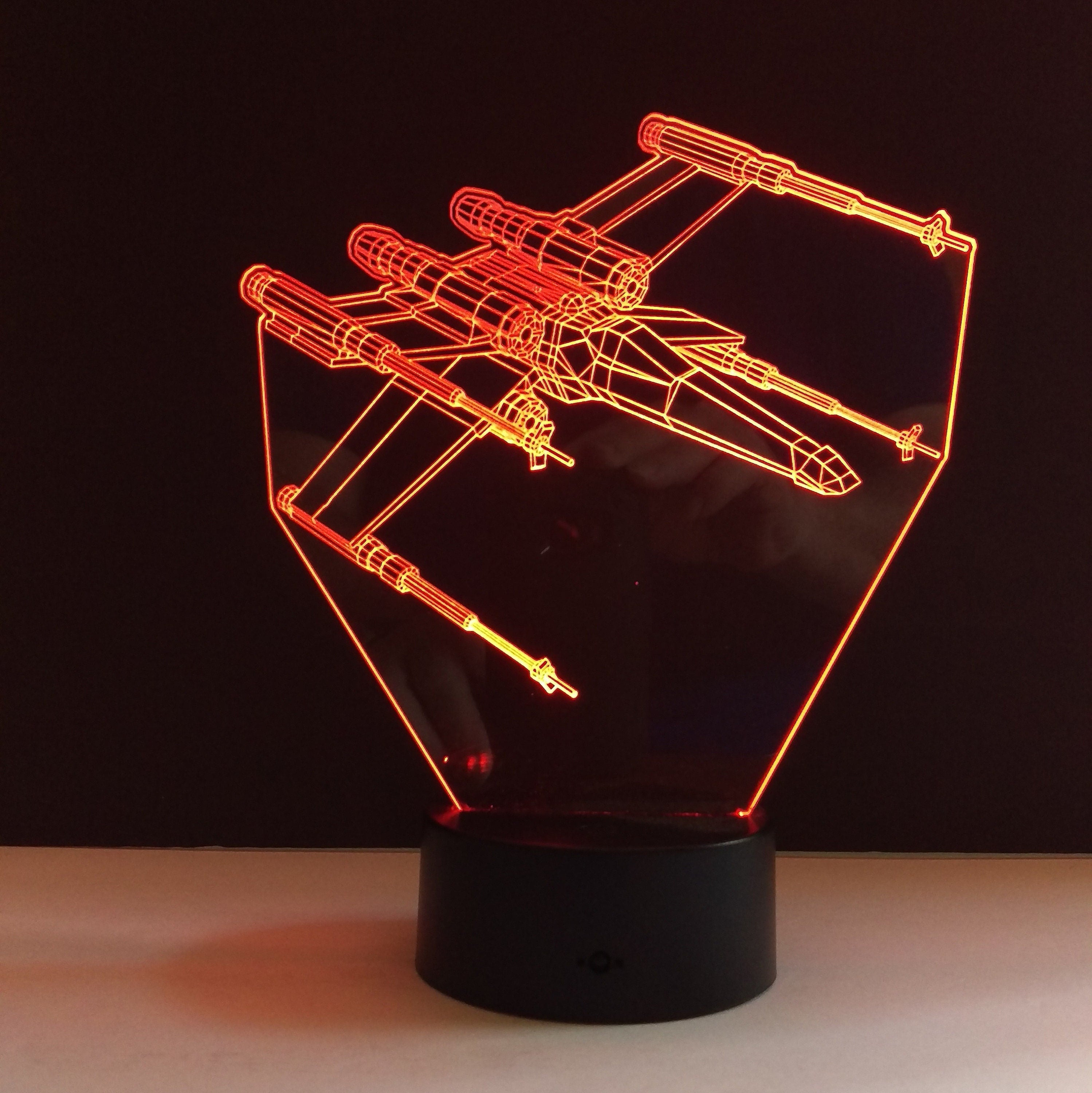 Awesome "Star Wars X-Wing Fighter" 3D LED Lamp (21205) - FREE Shipping!