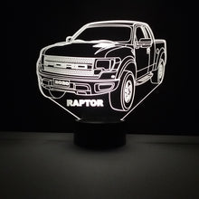 Load image into Gallery viewer, Awesome &quot;F-150 Ford Raptor&quot; 3D LED lamp (1229) - FREE SHIPPING!