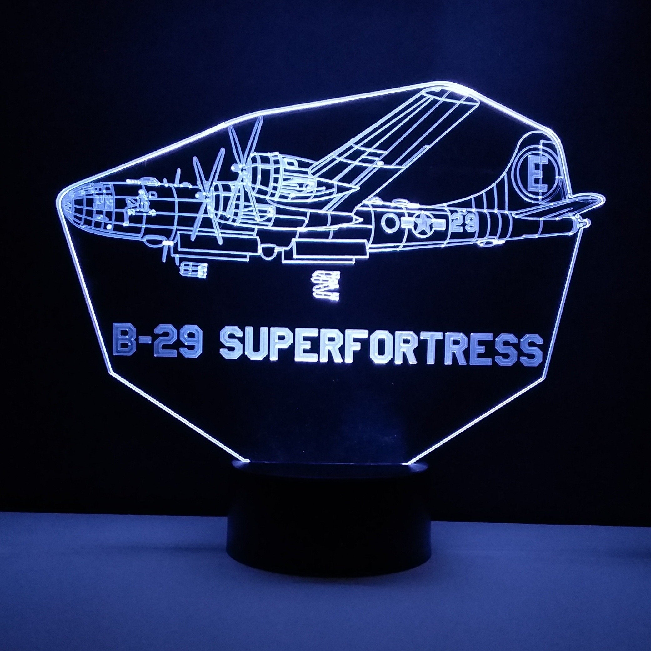 Awesome "B-29 'DINA MIGHT' Superfortress" 3D LED Lamp (1180) - Free Shipping!