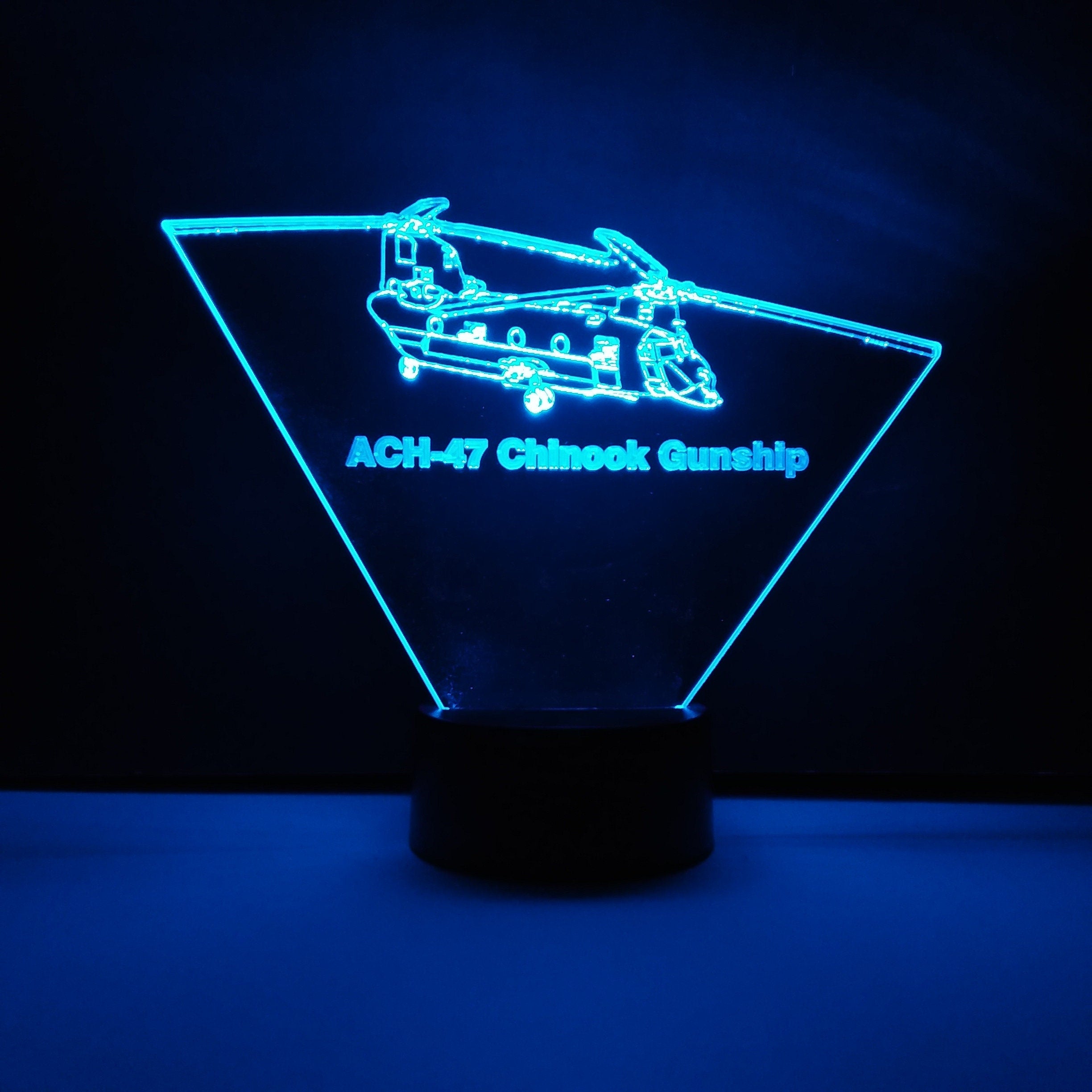 Awesome "ACH-47 Chinook Gunship" 3D LED Lamp (1211)