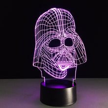 Load image into Gallery viewer, Awesome &quot;Darth Vader&quot; 3D LED Lamp (2039)