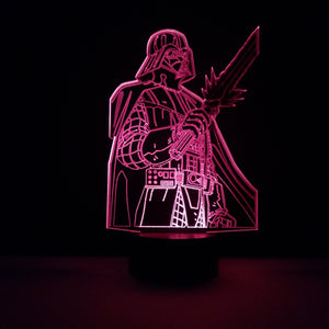 Awesome "Darth Vader" 3D LED Lamp (1225)