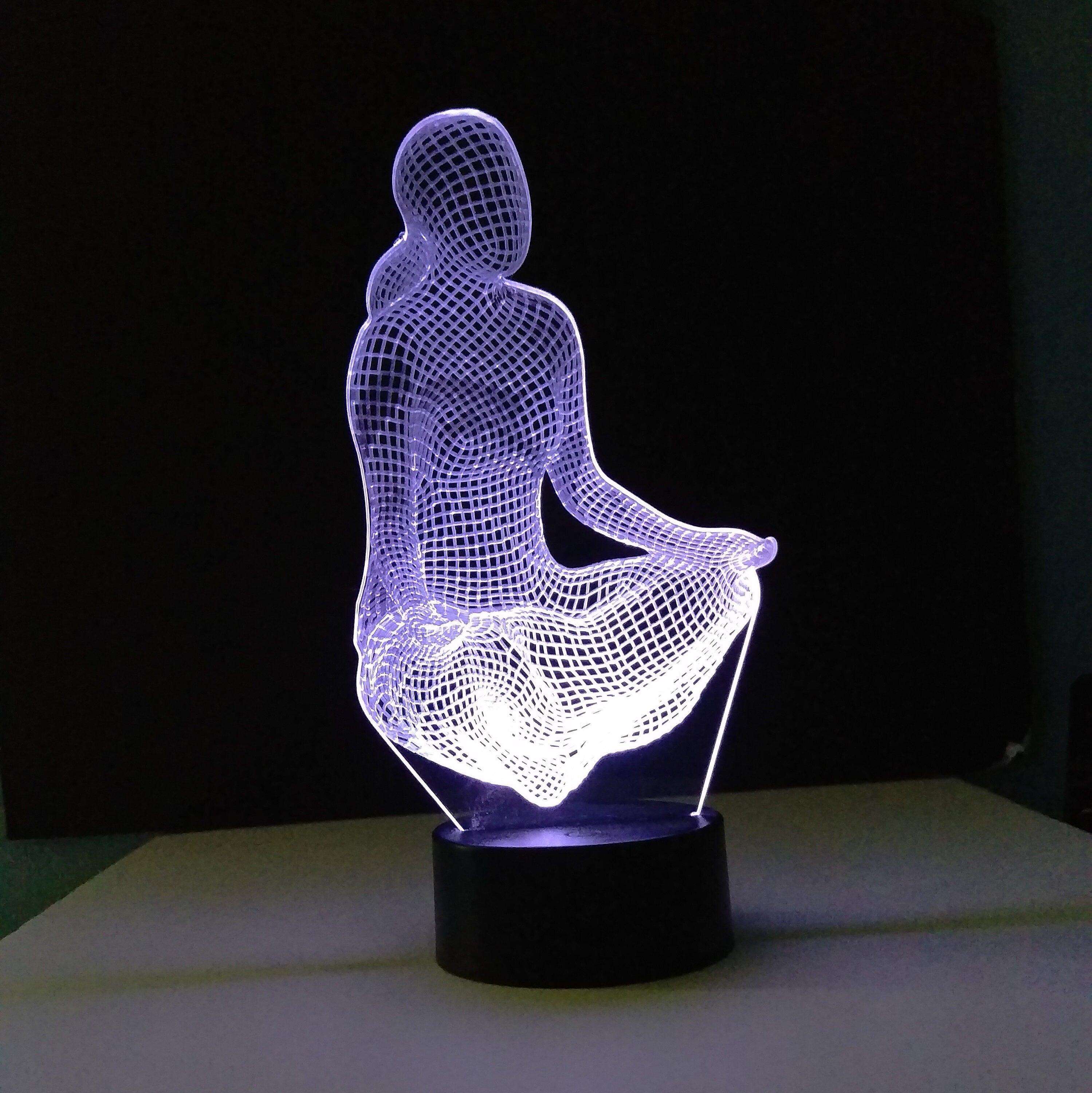 Awesome "Yoga in Motion" 3D LED Lamp (1234) - FREE SHIPPING!