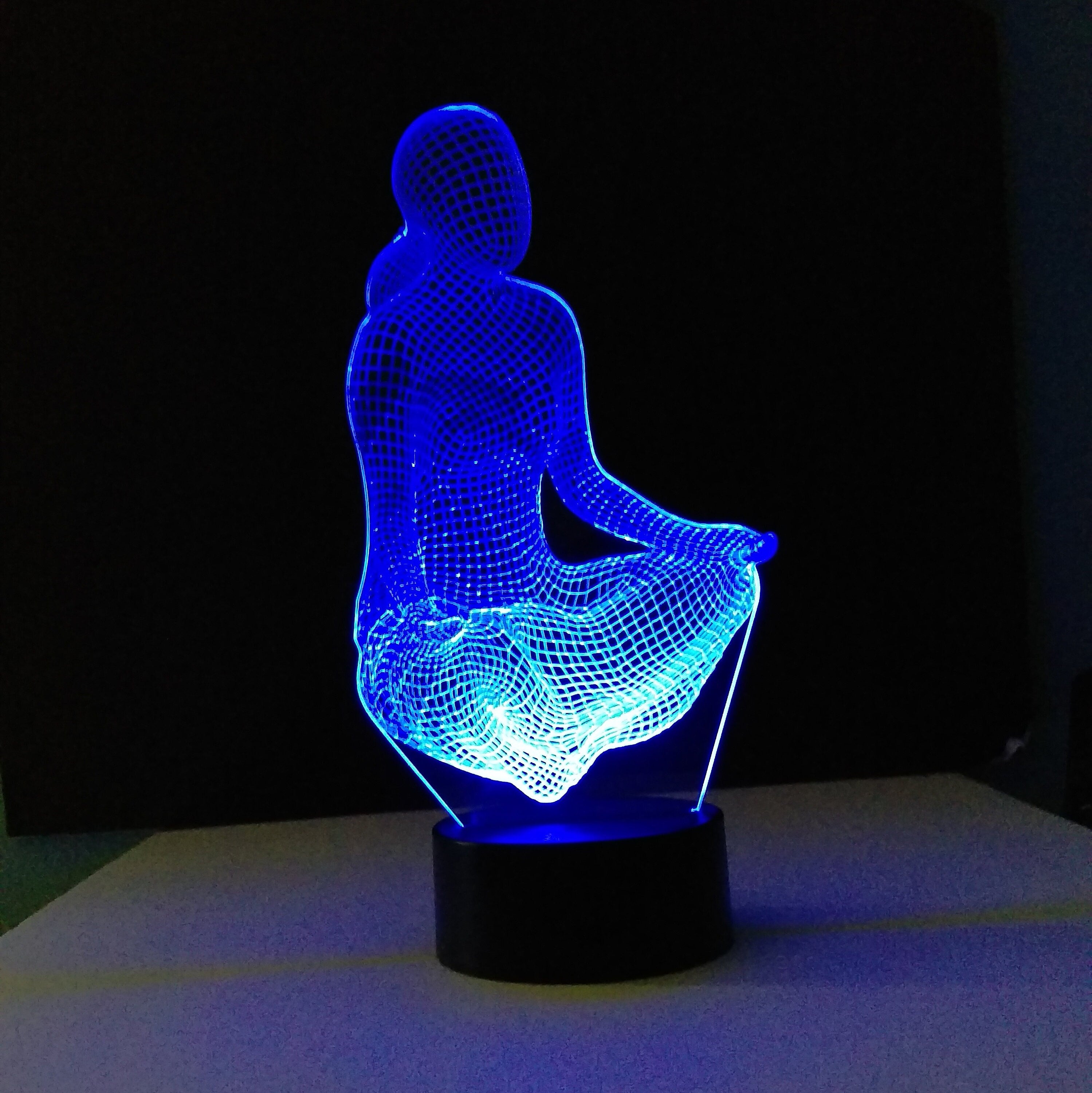 Awesome "Yoga in Motion" 3D LED Lamp (1234) - FREE SHIPPING!