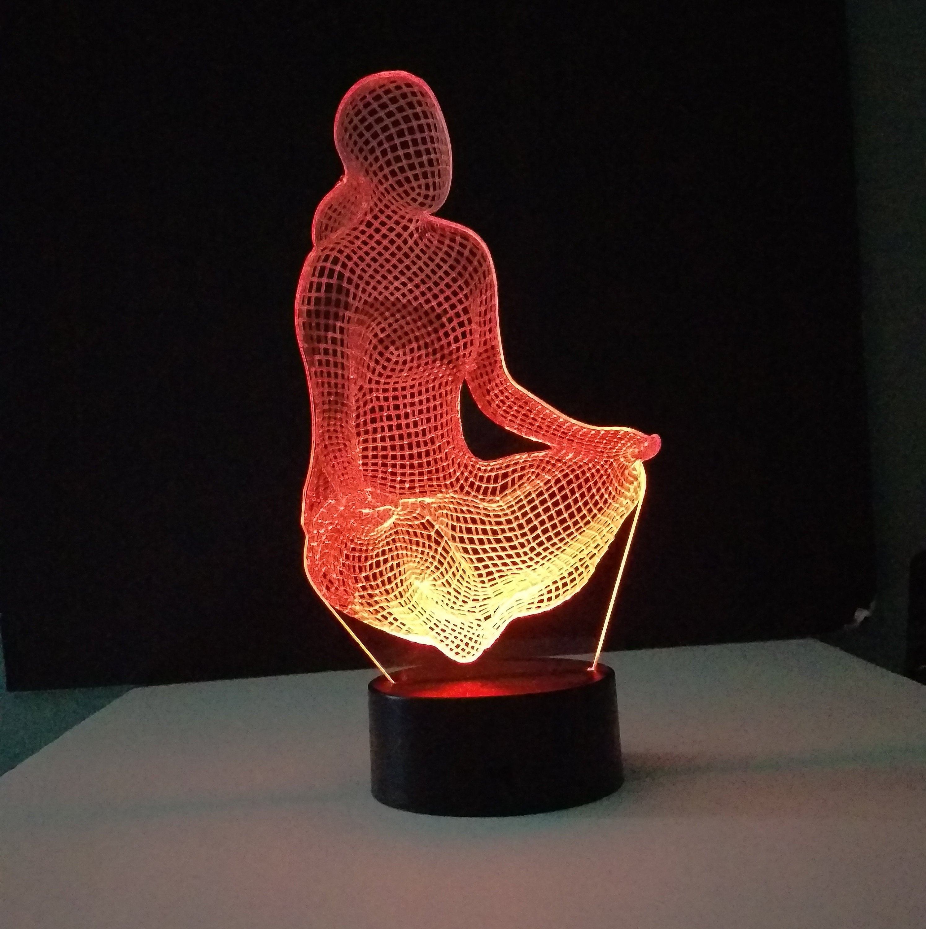 Awesome "Yoga in Motion" 3D LED Lamp (1234) - FREE SHIPPING!