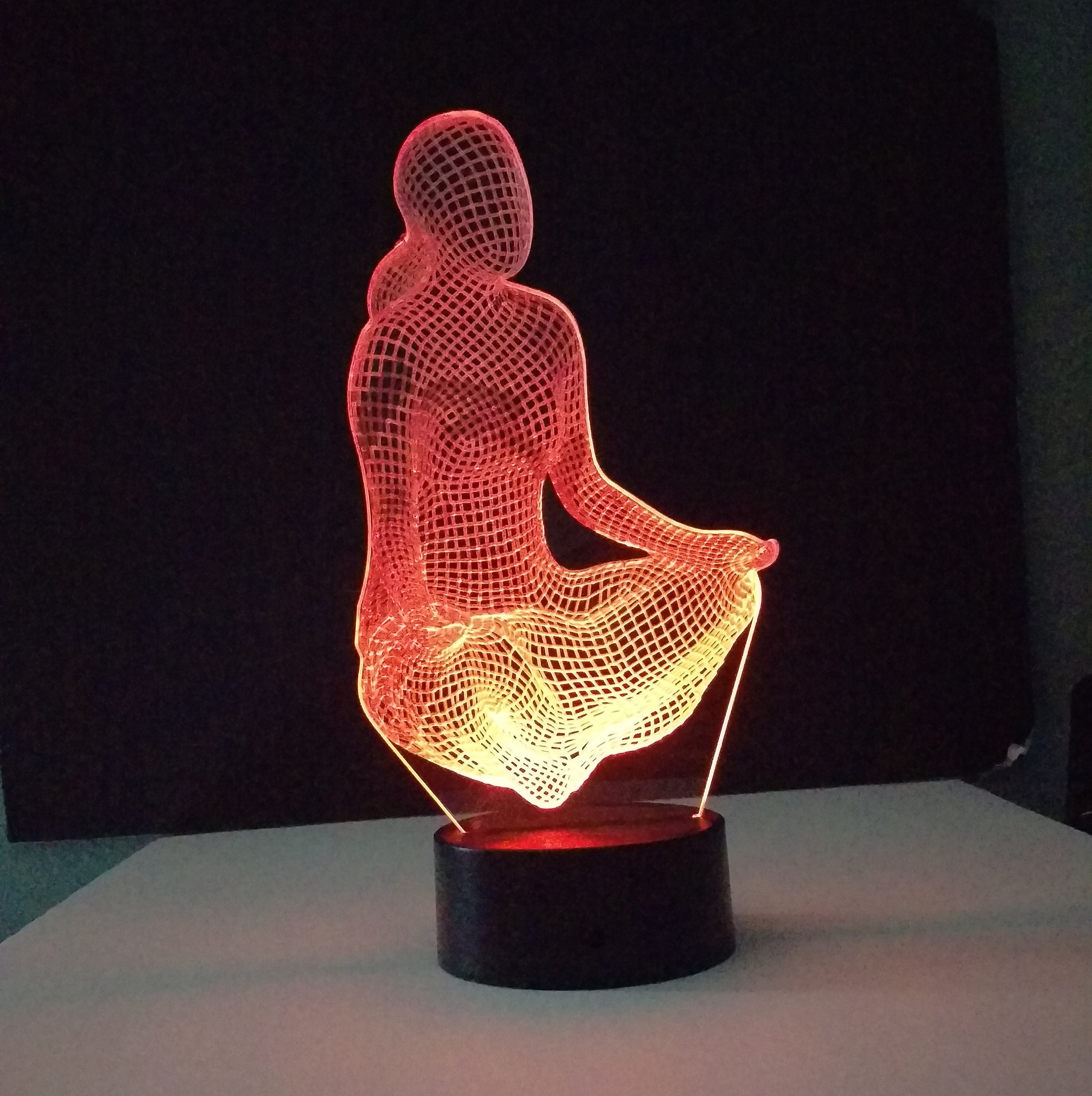 Awesome "Yoga in Motion" 3D LED Lamp (1234) - FREE SHIPPING!