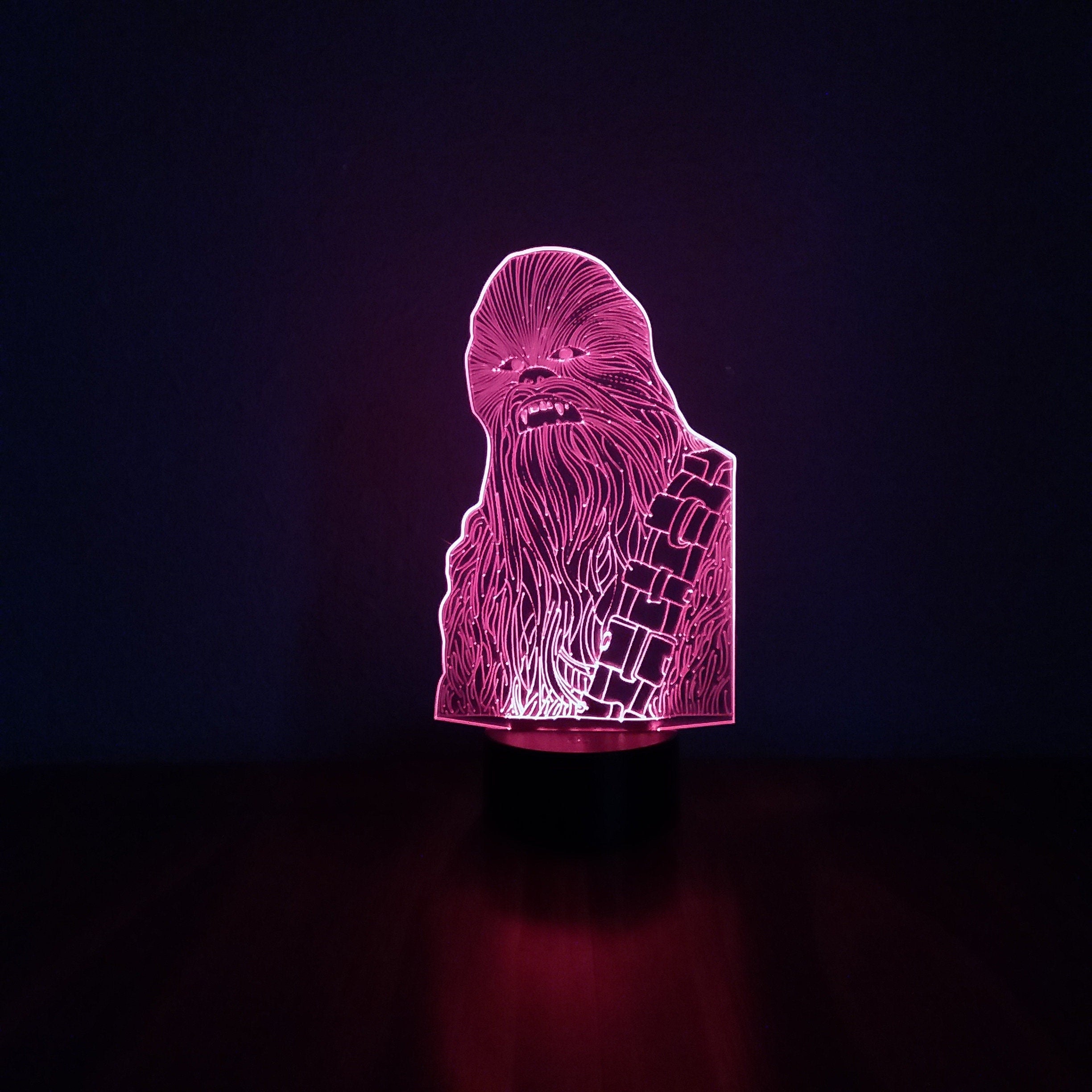 Awesome "Star Wars Chewbacca" 3D LED Lamp (1246) - FREE Shipping!
