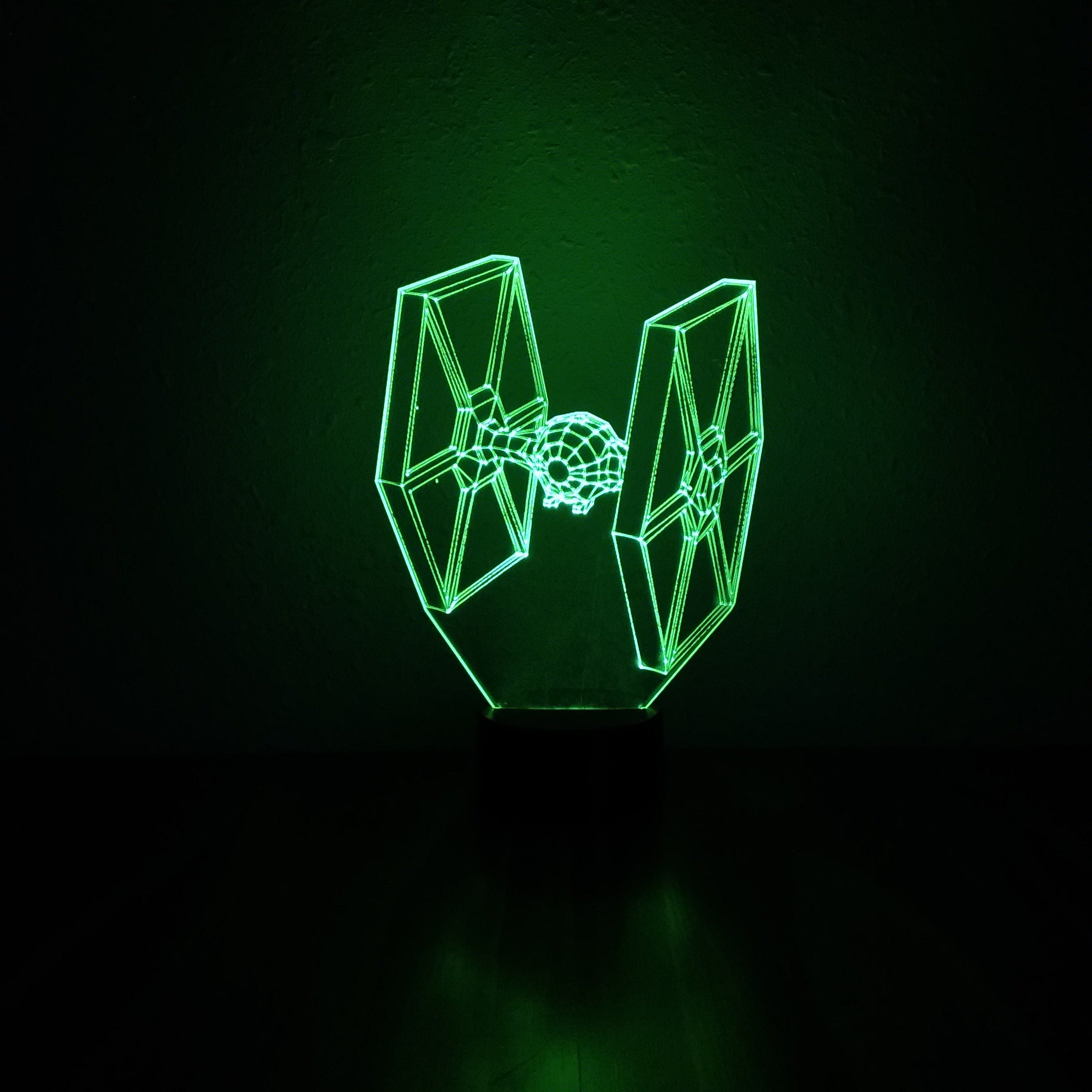 Awesome "Star Wars Tie Fighter" 3D LED Lamp (1247) - FREE Shipping!