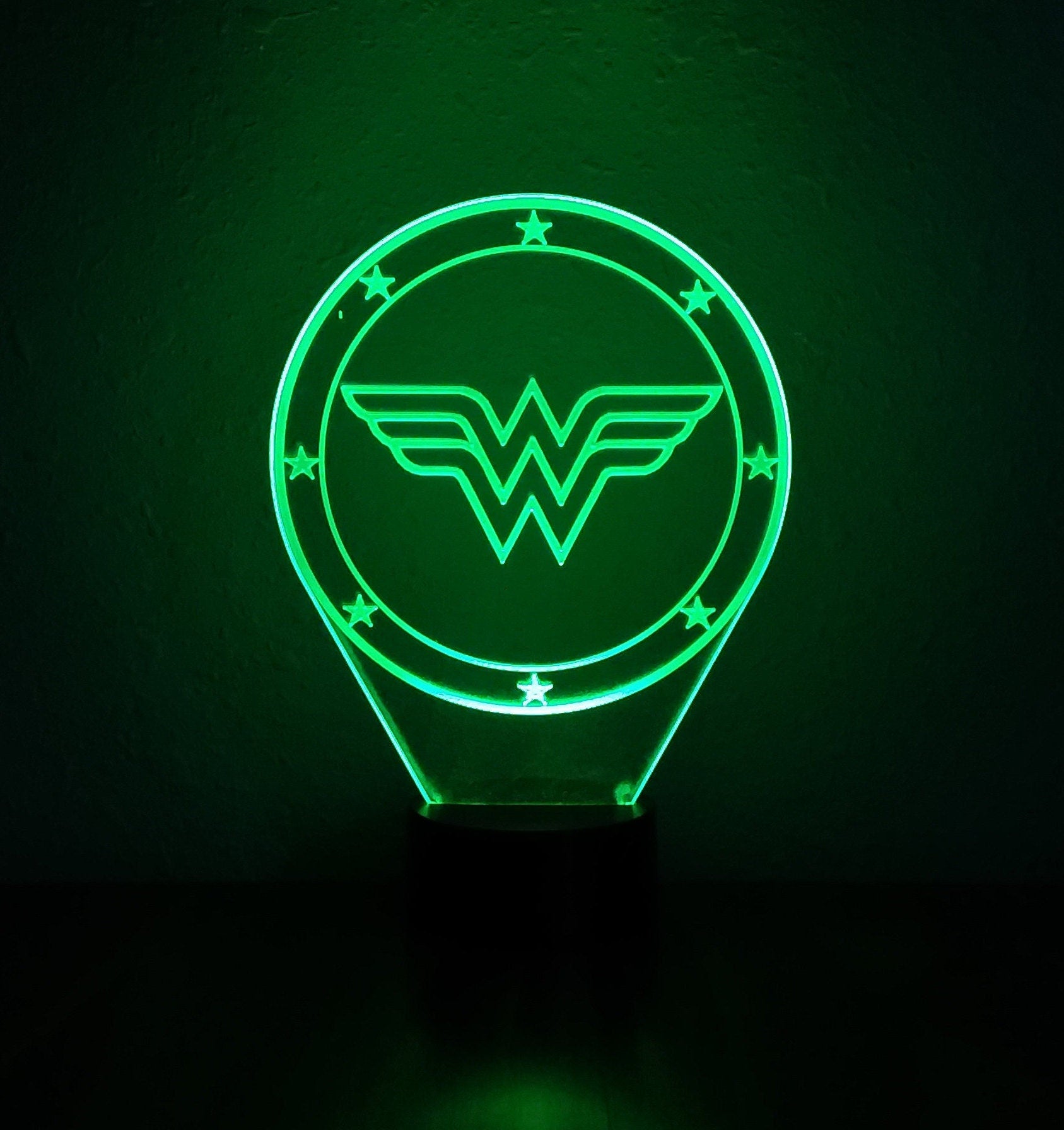 Awesome "Wonder Woman" 3D LED Lamp (1255) - FREE SHIPPING!