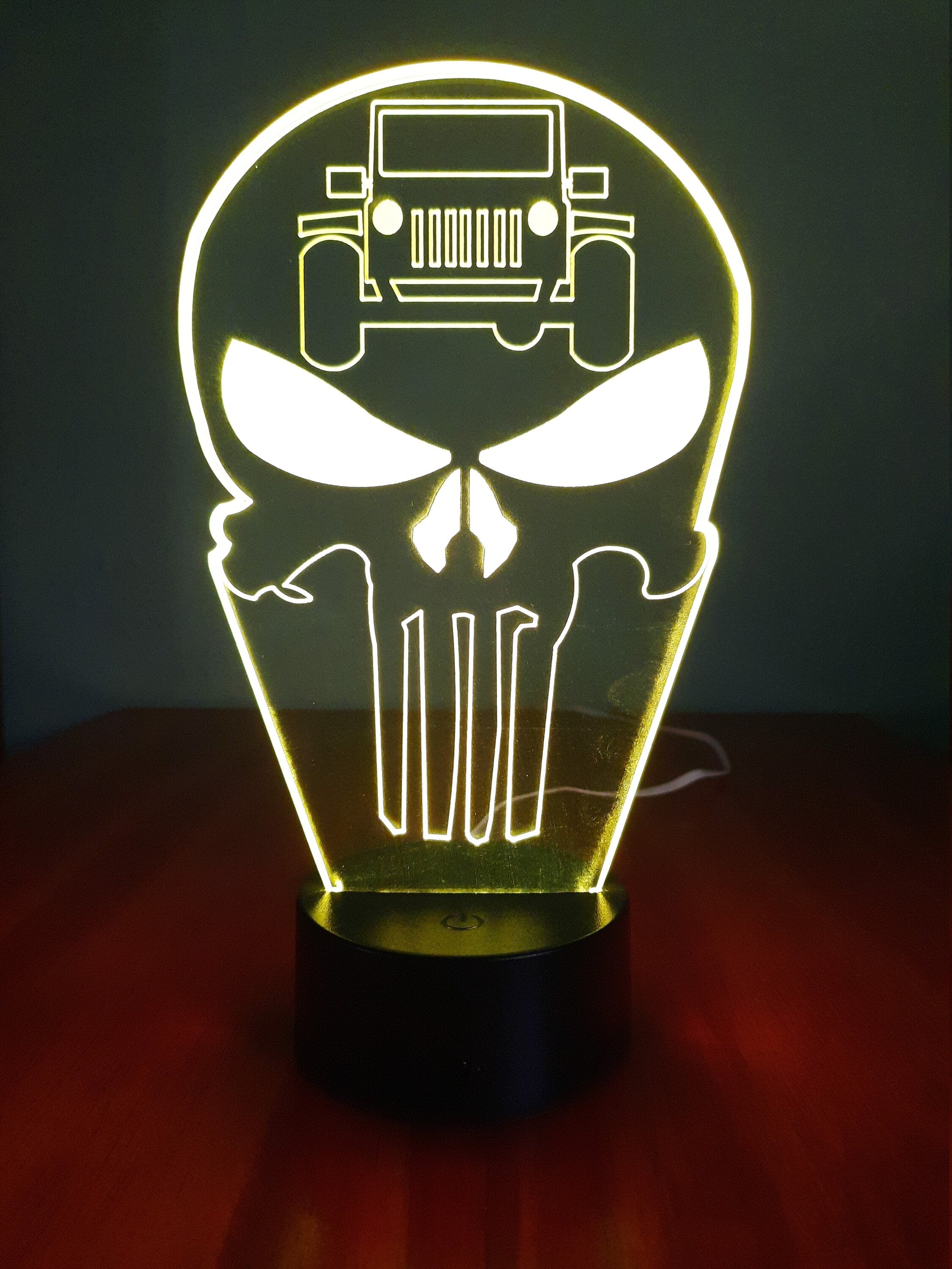 Awesome "Jeep Punisher" LED Jeep Lamp (1269)