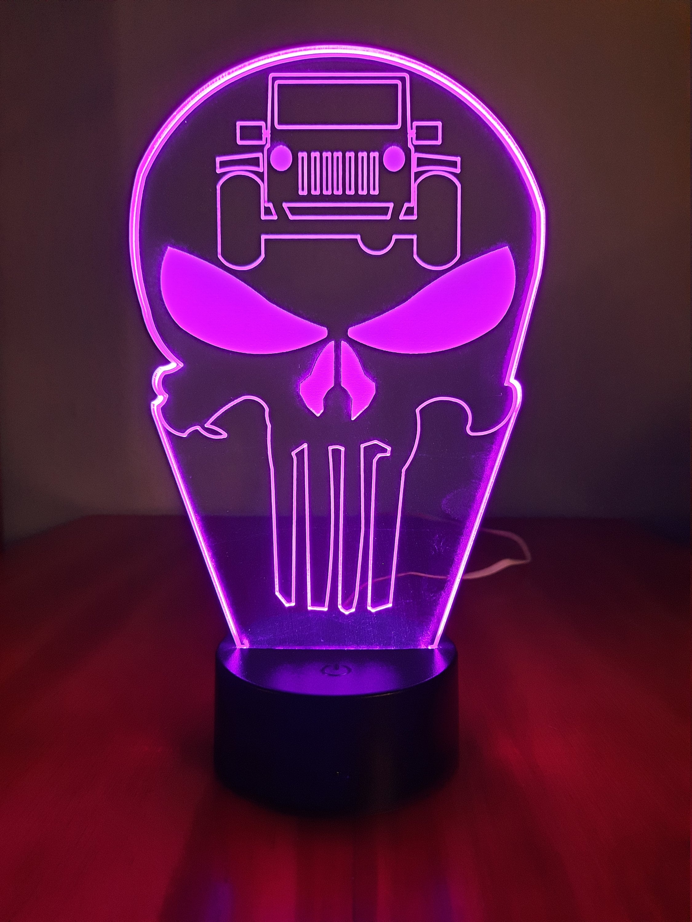 Awesome "Jeep Punisher" LED Jeep Lamp (1269)