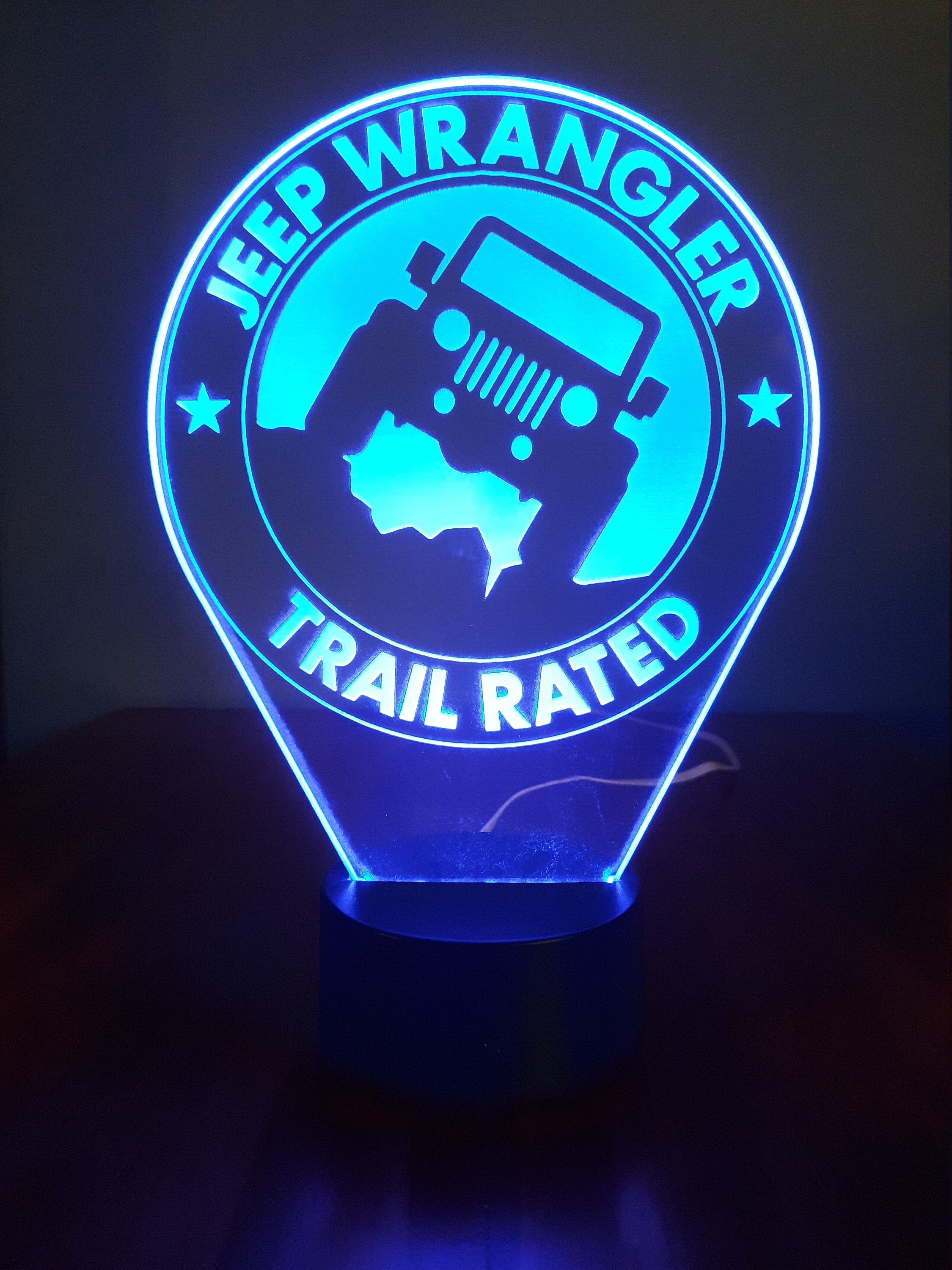 Awesome "Jeep Wrangler, Trail Rated LED Jeep Lamp (1271)