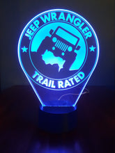 Load image into Gallery viewer, Awesome &quot;Jeep Wrangler, Trail Rated LED Jeep Lamp (1271)